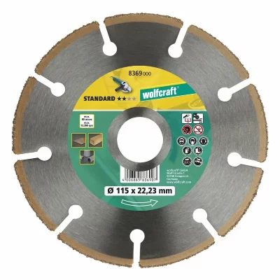WOLFCRAFT  disque diamant ct standard - diametre: 115 mm