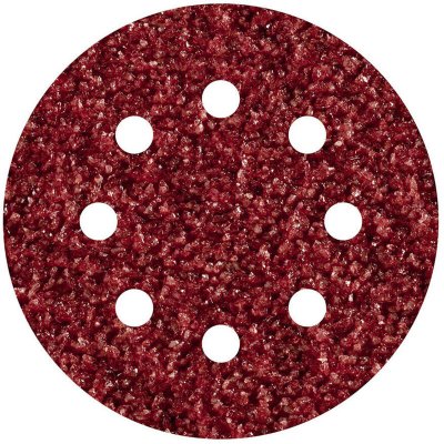 WOLFCRAFT  Grano 40 125 2069000 Adhesive Sanding Sheets 5 Units Rouge