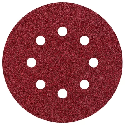 WOLFCRAFT  Grano 80 125 2070000 Adhesive Sanding Sheets 5 Units Rouge