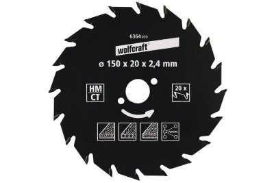 WOLFCRAFT  Lame de scie circulaire CT, 130x16x2.4 mm, 18 dents