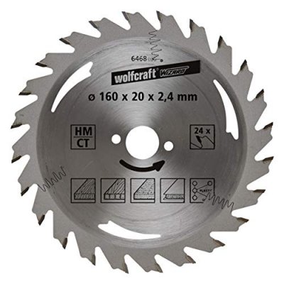 WOLFCRAFT  Lame scie circulaire CT 24 dents - &Oslash;160x20mm