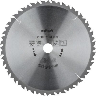 WOLFCRAFT  Lame scie circulaire s / table CT 28 dents - &Oslash;300x30mm