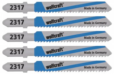 WOLFCRAFT  - Lames de scie sauteuse hss, empreinte en t, t&ocirc;le d'acier, aluminium-2367000