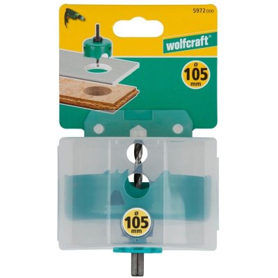 WOLFCRAFT  Tr&eacute;pan en acier carbone - Hexagonale - &Oslash; 105mm