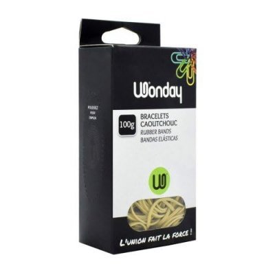 WONDAY  BRACELETS CAOUTCHOUC 120 mm BTE 100 g