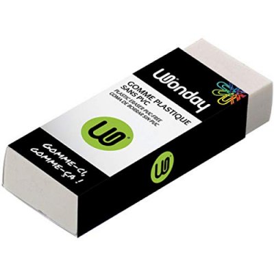 WONDAY  Gomme plastique, (L)60 x (P)21 x (H)11 mm - Lot de 75