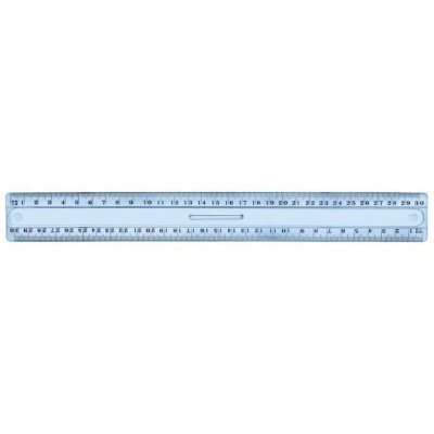 WONDAY  R&egrave;gle Double d&eacute;cim&egrave;tre &agrave; poign&eacute;e plastique incassable 20 cm