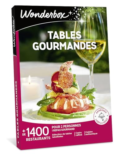 WONDERBOX  - Coffret cadeau - Tables gourmandes - 850 restaurants