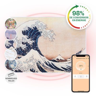 KLARSTEIN Wonderwall Air Art Smart Radiateur Infrarouge Connect&eacute; 80x60cm 350w Va
