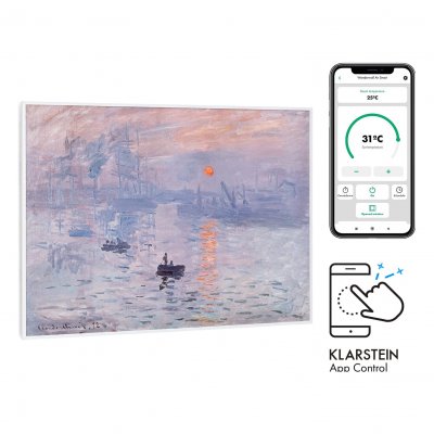 KLARSTEIN Wonderwall Air Art Smart Radiateur Infrarouge Connect&eacute; 80x60cm 500w Le