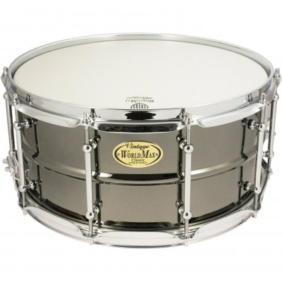WORLDMAX  Black Dawg 14 x 8 Black Nickel Over Brass Snare Drum