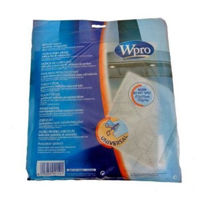 WPRO  3x Filtre Antigraisse Universel UGF015 avec indicateur de saturation