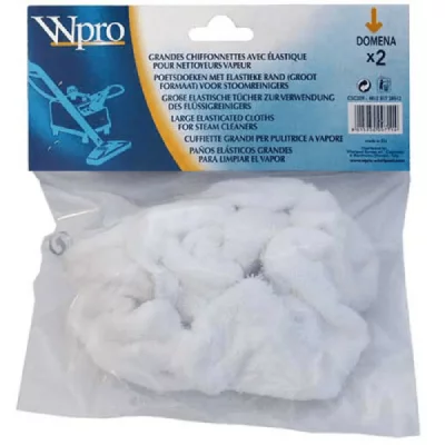 WPRO  CSC209 Lot de 2 carr&eacute;s vapeur &eacute;lastiques 29x39,5cm