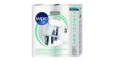 WPRO  SKP101 Kit de Superposition Universel 2 en 1 Lave-linge / S&egrave;che Linge avec tablette et S&eacute;choir