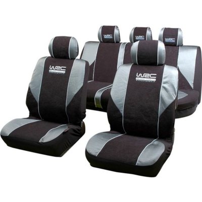 WRC  7339 Set de Housses de Si&egrave;ges Auto Avant-Arri&egrave;re 2/3-1/3 Rallye