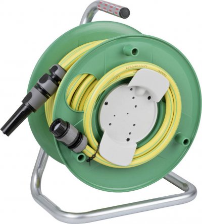 BRENNENSTUHL WS32 1237130 1/2 Zoll vert, jaune Enrouleur de tuyau darrosage