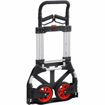 METAFRANC WU8985710 Diable pliable, r&eacute;glable en hauteur Aluminium/Plastique Charge max: 250 kg