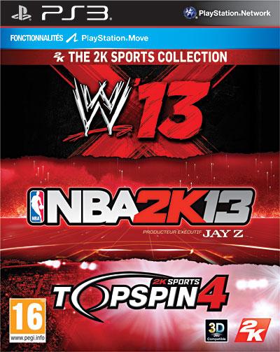 Wwe 13 + Top Spin 4 + Nba 2k13 Ps3