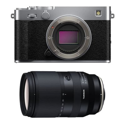 FUJIFILM X-E5 Silver + Objectif TAMRON 18-300 mm F/3,5-6,3 Di III-A VC VXD
