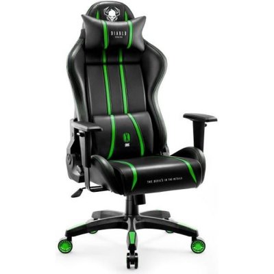 DIABLO CHAIRS X-one 2.0 inclinable r&eacute;glable imperm&eacute;able simili cuir vert