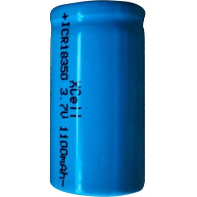 XCELL  ICR18350 Pile rechargeable sp&eacute;ciale 18350 Li-Ion 3.7 V 1100 mAh