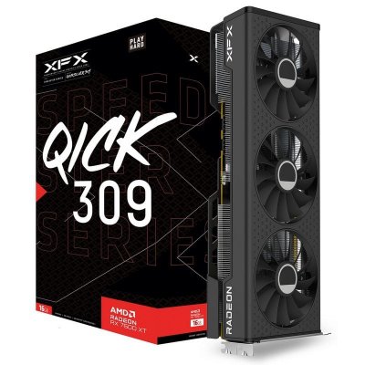 XFX  SPEEDSTER QICK309 NOIR AMD Radeon RX 7600 XT 16 Go GDDR6X