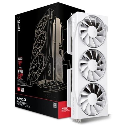 XFX  SWIFT AMD Radeon RX 9070 XT Triple ventilateur 16 Go GDDR6 FSR 4 Blanc