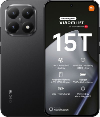XIAOMI  15T Noir 12 GO + 512 GO
