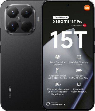 XIAOMI  15T Pro Noir 12 GO+1 TO