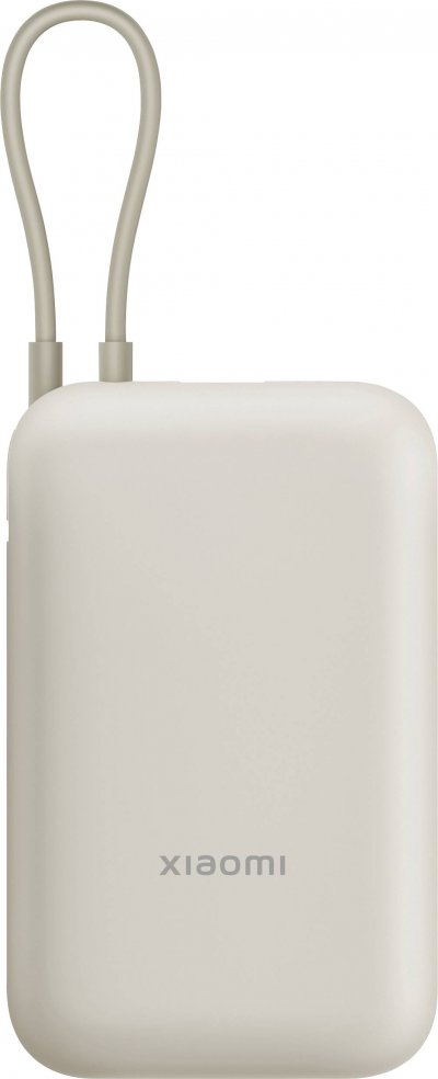 XIAOMI  Power Bank 10000mAh (C&acirc;ble int&eacute;gr&eacute;) Sable