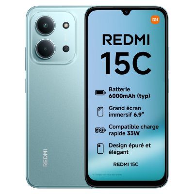 XIAOMI  Redmi 15C Vert - 256 Go - 4 Go 