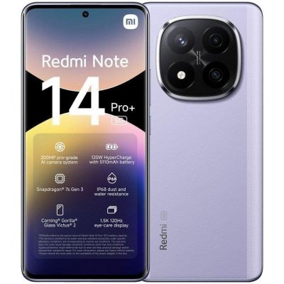 XIAOMI  Redmi Note 14 Pro+ 5G Smartphone de  8GO RAM 256GO ROM Violet