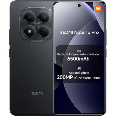 XIAOMI  Redmi Note 15 Pro 4G 512GB/12GB Dual SIM Noir