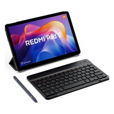 XIAOMI  Redmi Pad 2 Gris (4 Go / 128 Go) + Cover + Clavier + Stylet