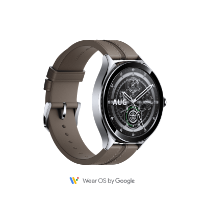 XIAOMI  Watch 2 Pro bluetooth Bo&icirc;tier argent&eacute; avec bracelet en marron