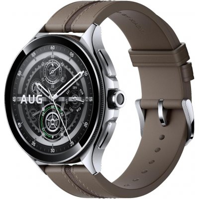 XIAOMI  Watch 2 Pro esim Bo&icirc;tier argent&eacute; avec bracelet en marron