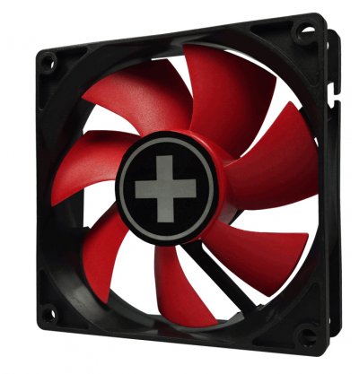 XILENCE  XPF92.R 92mm Ventilateur de bo&icirc;tier, 3PIN, rouge/noir