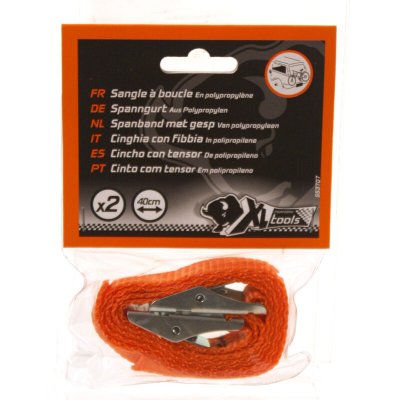 XL PERFORM TOOLS  553707 2 Sangles d'Attaches &agrave; Boucle M&eacute;tallique 40 cm
