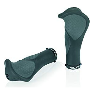 XLC  GR-S22 Ergonomic Manchons de guidon antiderapants Noir/gris 135 mm