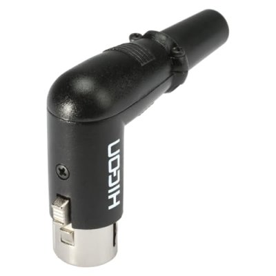 HICON XLR femelle, coud&eacute; HI-X3RF-M Nombre de p&ocirc;les (num): 3 noir
