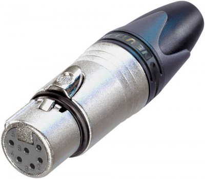 NEUTRIK XLR femelle droit NC6FXX Nombre de p&ocirc;les: 6 argent 1 pc(s)