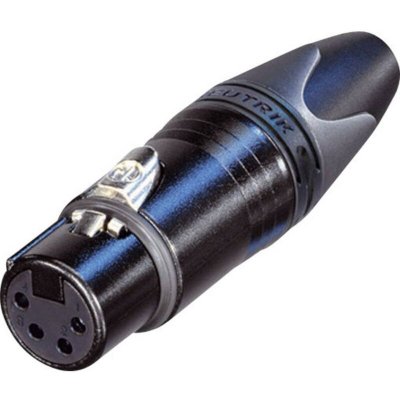 NEUTRIK XLR femelle droit  NC4FXX-B Nombre de p&ocirc;les: 4 noir 1 pc(s)