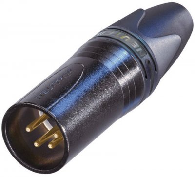 NEUTRIK Xlr fiche de c&acirc;ble 4 n/a xx connexion &agrave; souder noir