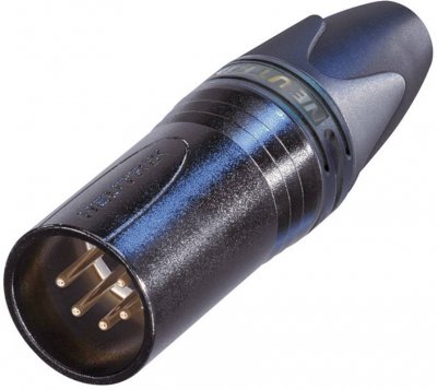NEUTRIK Xlr fiche de c&acirc;ble 5 n/a xx connexion &agrave; souder noir