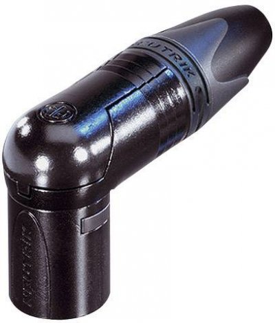 NEUTRIK Xlr fiche de c&acirc;ble 90&deg; 3 n/a xx/rx connexion &agrave; souder noir