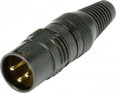 HICON XLR m&acirc;le, droit HI-X3CM-G Nombre de p&ocirc;les (num): 3 noir 