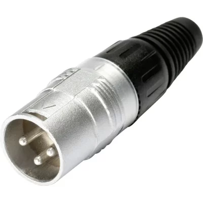 HICON XLR m&acirc;le, droit HI-X3CM Nombre de p&ocirc;les (num): 3 argent, noir
