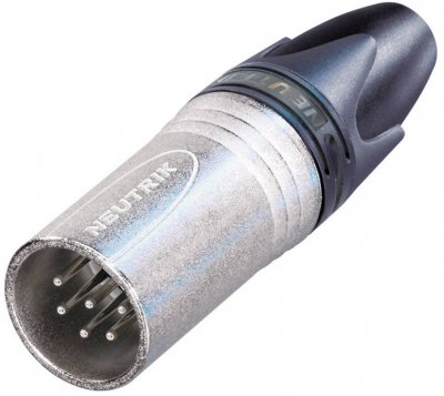 NEUTRIK XLR m&acirc;le droit NC6MXX Nombre de p&ocirc;les: 6 argent 1 pc(s)