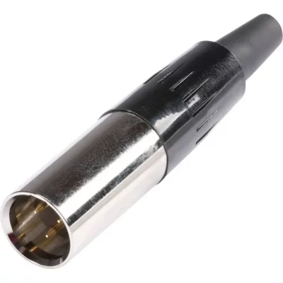 HICON XLR miniature m&acirc;le, droit HI-XMCM3 Nombre de p&ocirc;les: 3 argent
