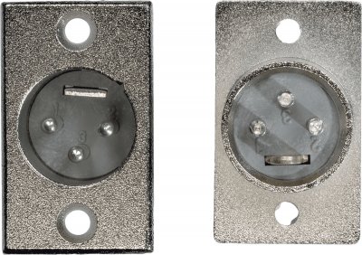 YELLOW CABLE Xlr03 - Connecteurs Fiches Xlr Embase Xlr M&acirc;le 3 Broches